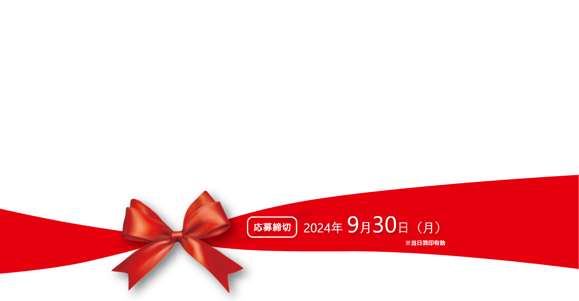 応募締切2024年 9月30日（月）※当日消印有効